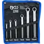 BGS Ringsleutelset met E-profiel koppen vlak E6 x E8 - E20 x E24 6 delig