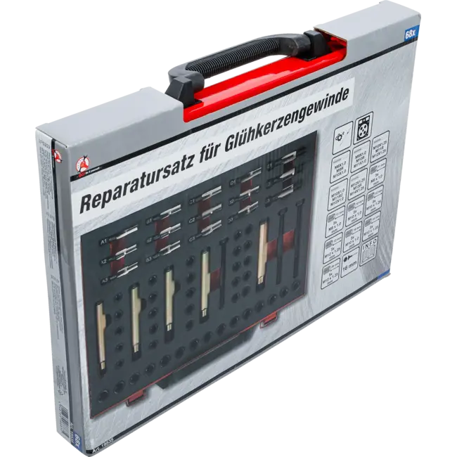 BGS Reparatieset voor gloeibougie schroefdraad - M8 - M9 - M10 - M12 mm