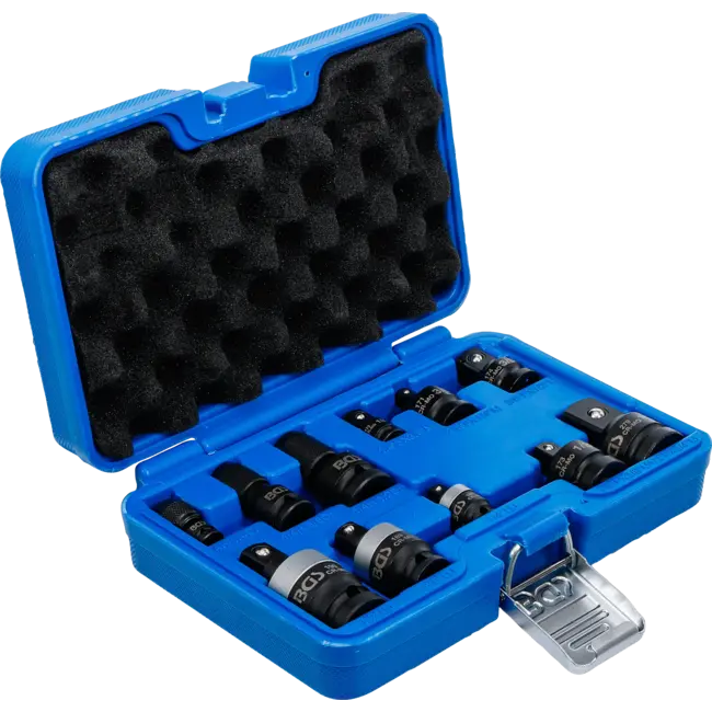 BGS Krachtadapter- en Kogelgewrichtset 11-delig – 1/4", 3/8", 1/2"