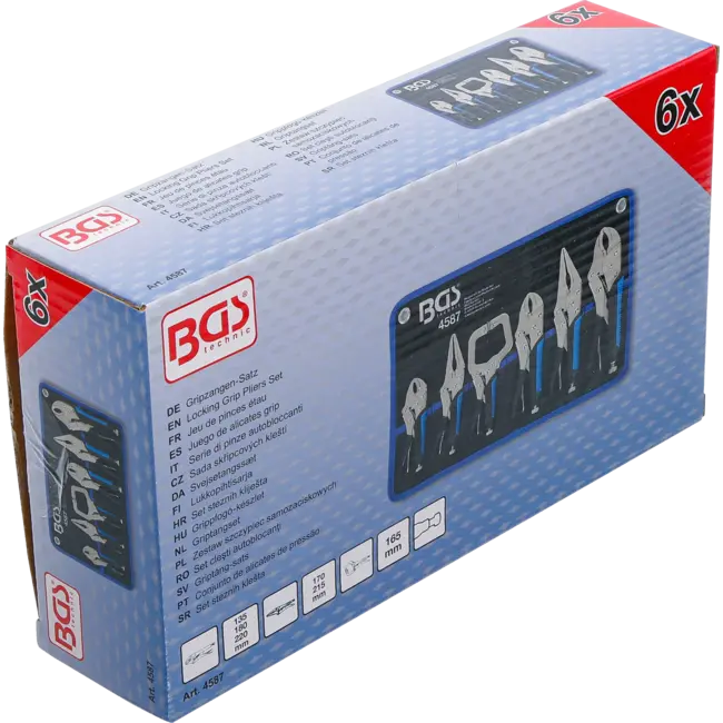 BGS Griptangset - 6 delig