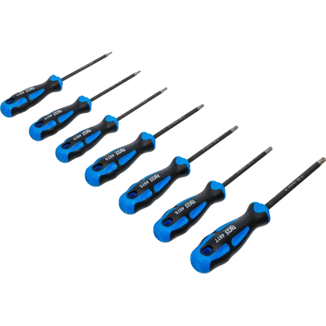 BGS Schroevendraaierset - diamantcoating - Torx T10 t/m T40 - 7 delig
