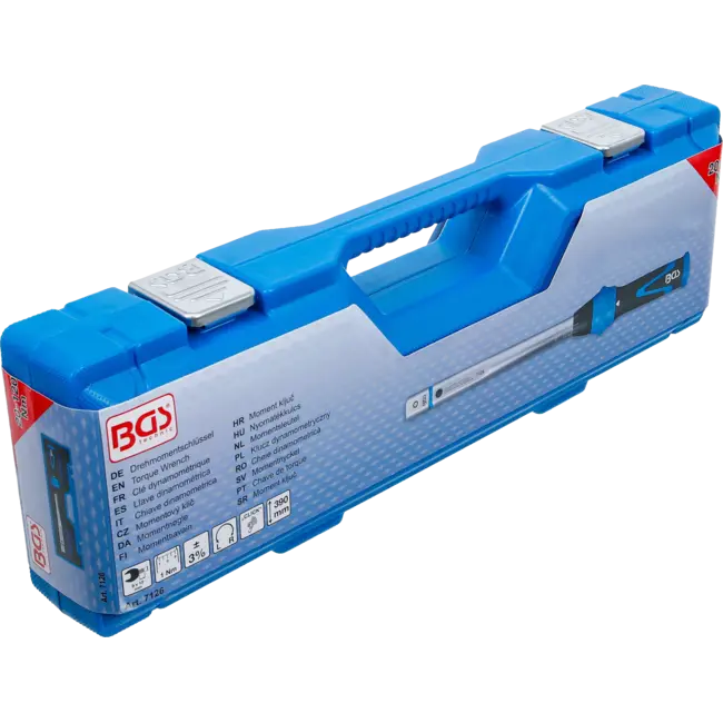 BGS Momentsleutel – 20–120 Nm – 9 x 12 mm insteekgereedschap