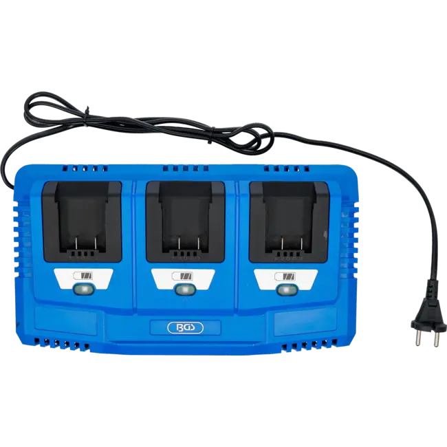 BGS Multilader 18 V – 3 x 2,5 A – Voor BGS Accu's