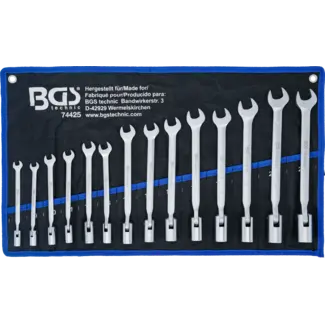 BGS technic Steekringsleutelset - flexibele ringzijde - 8 t/m 22 mm - 14 delig