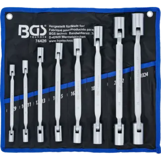 BGS technic Ringsleutelset - met flexibele koppen - 8 delig