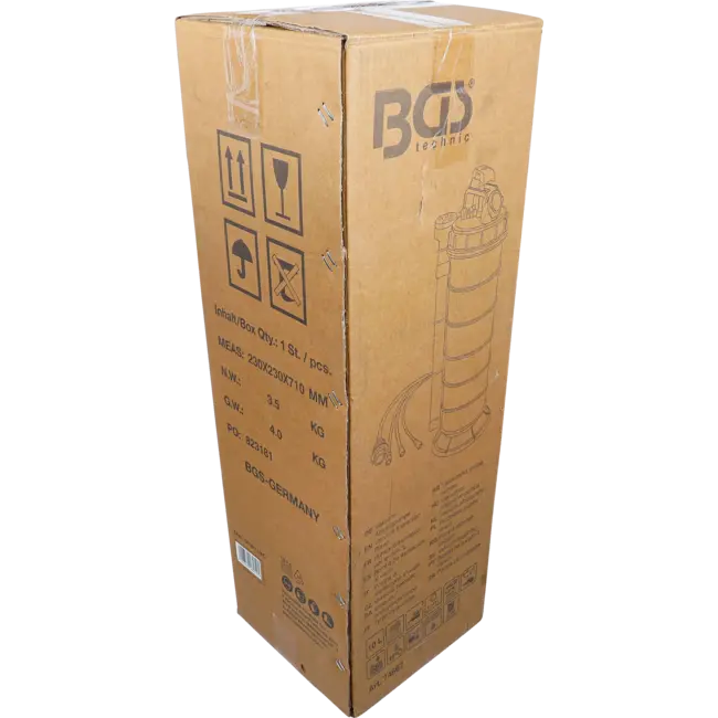 BGS Vacuüm-afzuigpomp - pneumatisch - 10 l