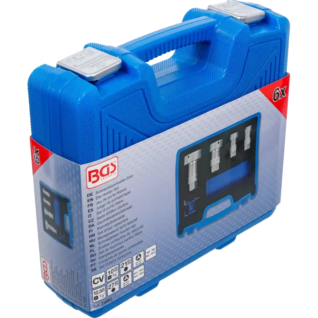 BGS Schneideisen houder-set - 3/8" / 1/2" - 4 delig