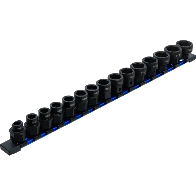 BGS Krachtdoppenset zeskant, extra vlak - 1/2" - 10 t/m 24 mm - 15 delig