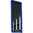 BGS Dubbele Ratelringsleutelset 4-in-1 – Omschakelbaar – 3-delig