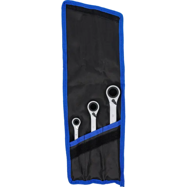 BGS Dubbele Ratelringsleutelset 4-in-1 – Omschakelbaar – 3-delig