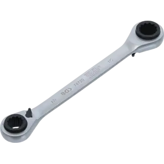 BGS technic Dubbele Ratelringsleutel 4-in-1 - 12 t/m 15 mm - 72 Tanden
