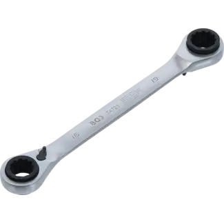 BGS technic Dubbele Ratelringsleutel 4-in-1 - 16 t/m 19 mm - 72 Tanden