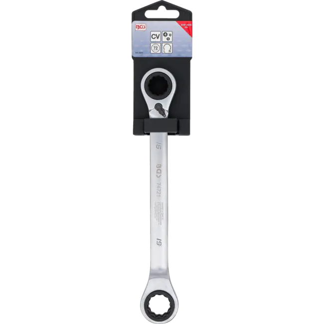 BGS Dubbele Ratelringsleutel 4-in-1 - 16 t/m 19 mm - 72 Tanden