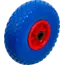 BGS Wiel voor steekwagen / kar - PU , rood / blauw - 260 mm