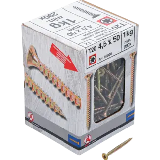 BGS Do it yourself Multischroeven - Torx T20 - 4,5 x 50 mm - 1 kg / 290 stuks