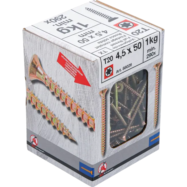 BGS Multischroeven - Torx T20 - 4,5 x 50 mm - 1 kg / 290 stuks