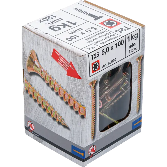 BGS Multischroeven - Torx T25 - 5,0 x 100 mm  - 1 kg / 120 stuks