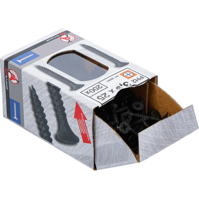 BGS Gipsplaatschroeven - PH2 - Fijne schroefdraad - 3,9 x 25 mm - 200 stuks