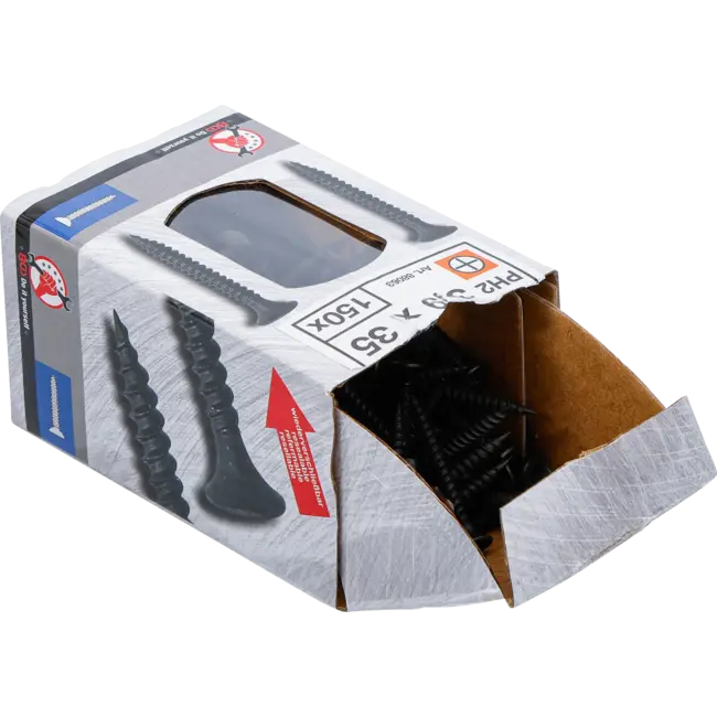 BGS Gipsplaatschroeven - PH2 - Fijne schroefdraad - 3,9 x 35 mm - 150 stuks
