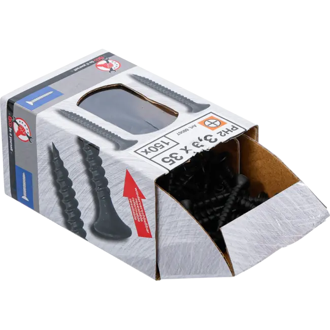 BGS Gipsplaatschroeven - PH2 - grove schroefdraad - 3,9 x 35 mm - 150 stuks