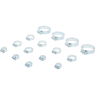 BGS Do it yourself Slangklem assortiment - Ø 10 - 45 mm - 15 delig