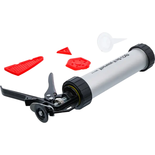 BGS Kitspuit aluminium - met voegstrijker set - 5 delig