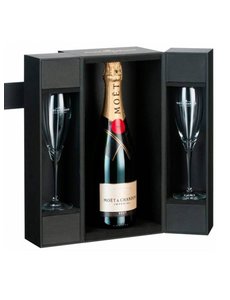 Moët & Chandon Brut Impérial in Coffret + 2 flutes 75CL