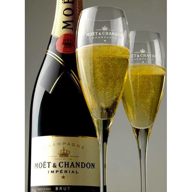 Moët & Chandon Brut Impérial in Coffret + 2 flutes 75CL