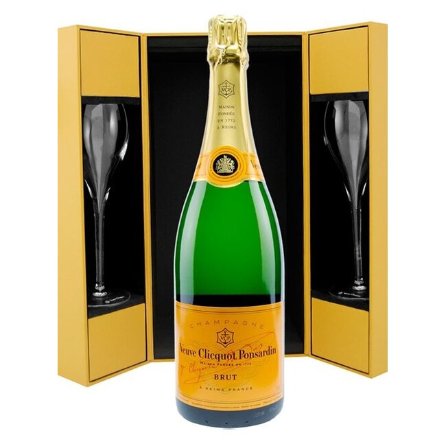 Veuve Clicquot  Brut Luxe coffret + 2 flutes 75CL