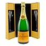 Veuve Clicquot  Brut Luxe coffret + 2 flutes 75CL