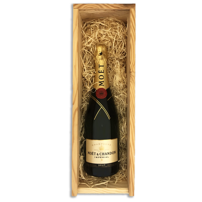 Moët & Chandon Impérial Brut in Houten Kistje 37,5CL
