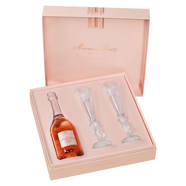 Deutz 'Amour de Deutz' Rosé in Giftbox + 2 Glazen 2008