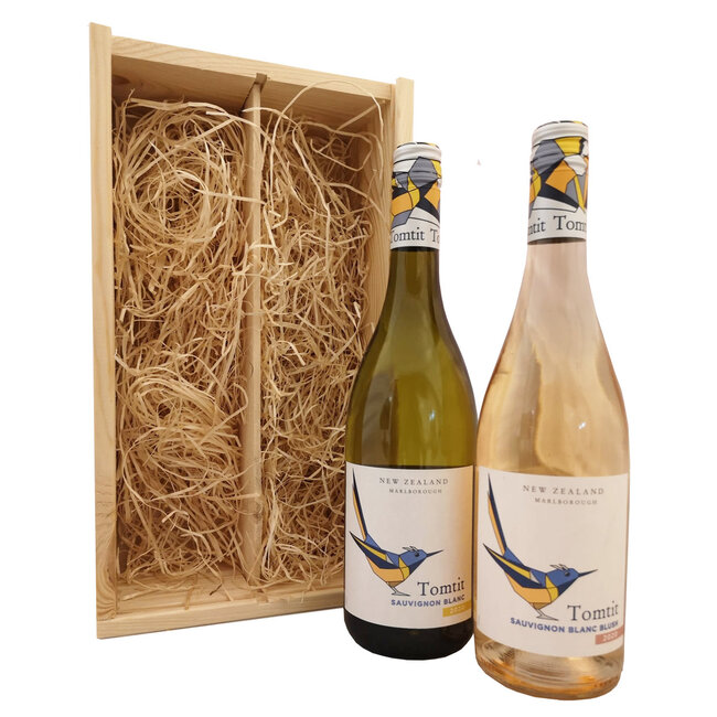 Tomtit Geschenkkist Sauvignon Blanc & Blush Rosé