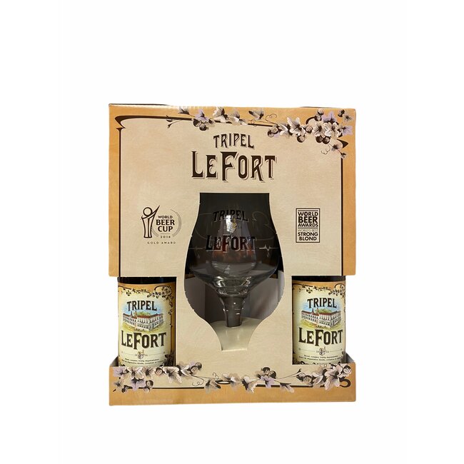 LeFort Tripel 4x 330ml met glas in giftpack