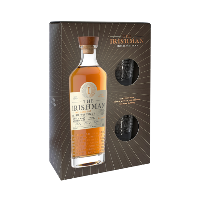 The Irishman Harvest giftset met 2 glazen