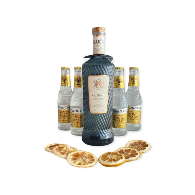 Fluère Blend of Botanicals Alcoholvrij Gin Tonic pakket Fever-Tree Premium