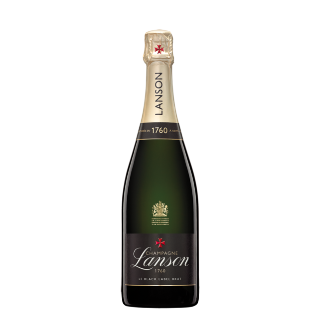 Lanson Le Black Label Brut 75cl met 2 Glazen in Giftpack