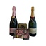 Moët & Chandon Champagne Brut 75CL & Rosé 75CL Valentijnspakket met Chocolade