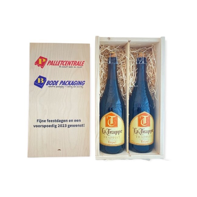 Gepersonaliseerde kist met 2 Bieren