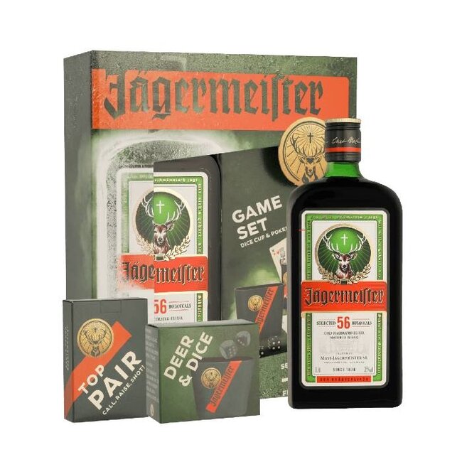 Jägermeister 70CL + Gameset