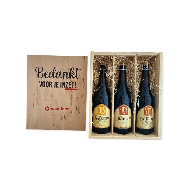 Gepersonaliseerde kist met 3 Bieren