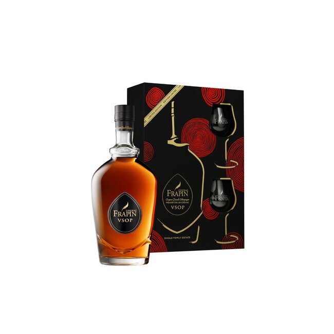Frapin Cognac VSOP + 2 Glazen in Giftbox