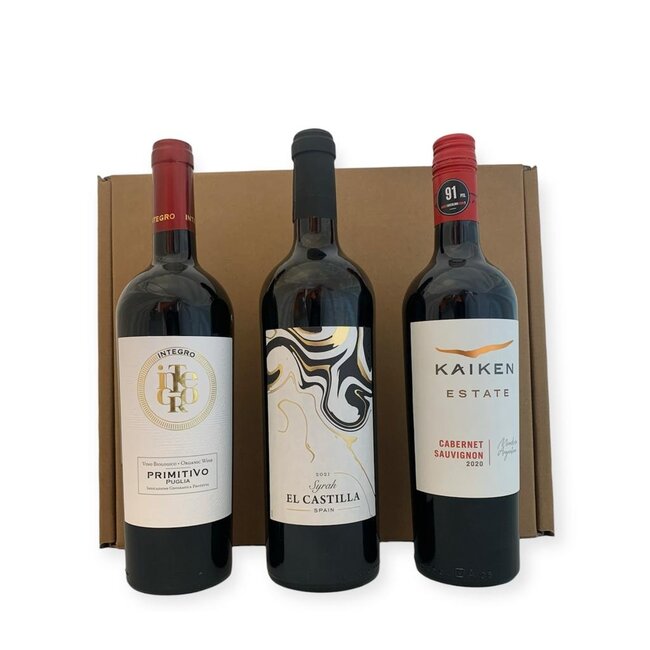 Rode wijn vol en krachtig box 3 flessen