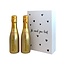 Bottega Gepersonaliseerde doos met 2 Prosecco Gold / Rosé 20CL