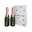Moët & Chandon Gepersonaliseerde doos met 2 Impérial Champagnes Brut / Rosé 20CL