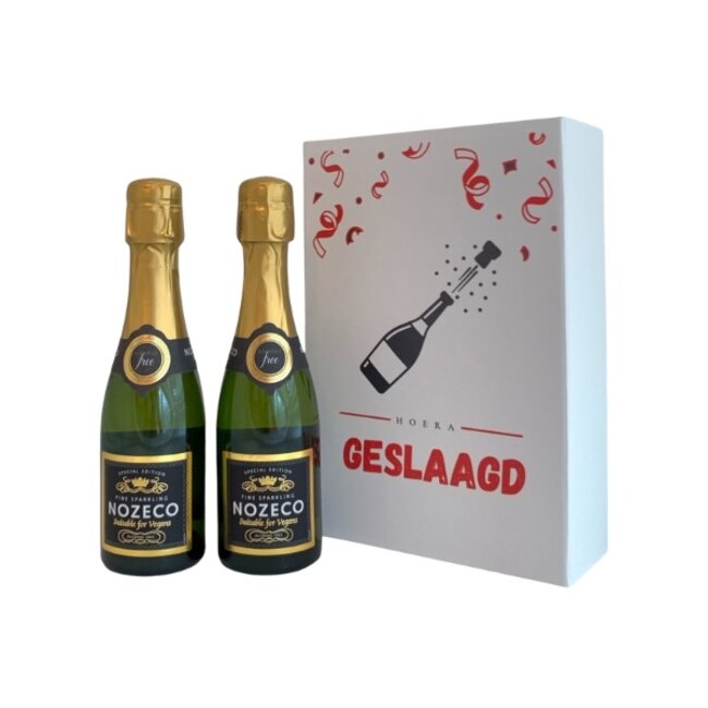 Nozeco Geslaagd doos met 2 Alcohol-Free Sparkling Wine 20CL