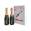Moët & Chandon Geslaagd doos met 2 Impérial Champagnes Brut / Rosé 20CL
