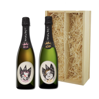 Rock 'n Rolle King & Queen Wijn Cadeaupakket 2 x 75CL