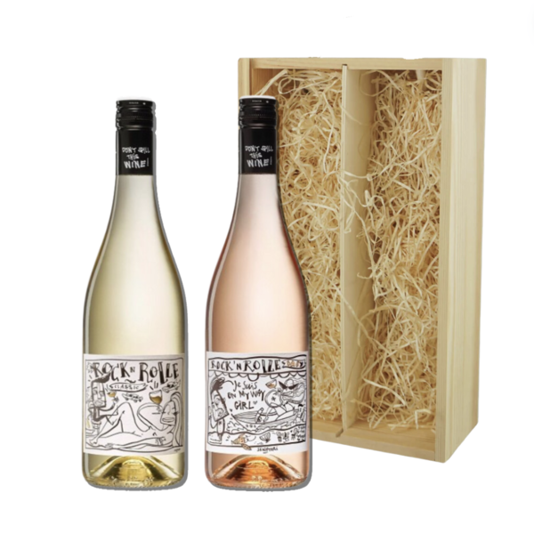 Rock 'n Rolle Classic White & Baby Rosé Wijn Cadeaupakket 2 x 75CL