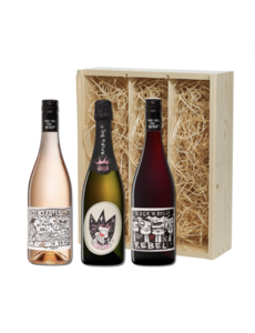 Rock 'n Rolle Rood en Rosé Wijn Cadeaupakket 3 x 75CL